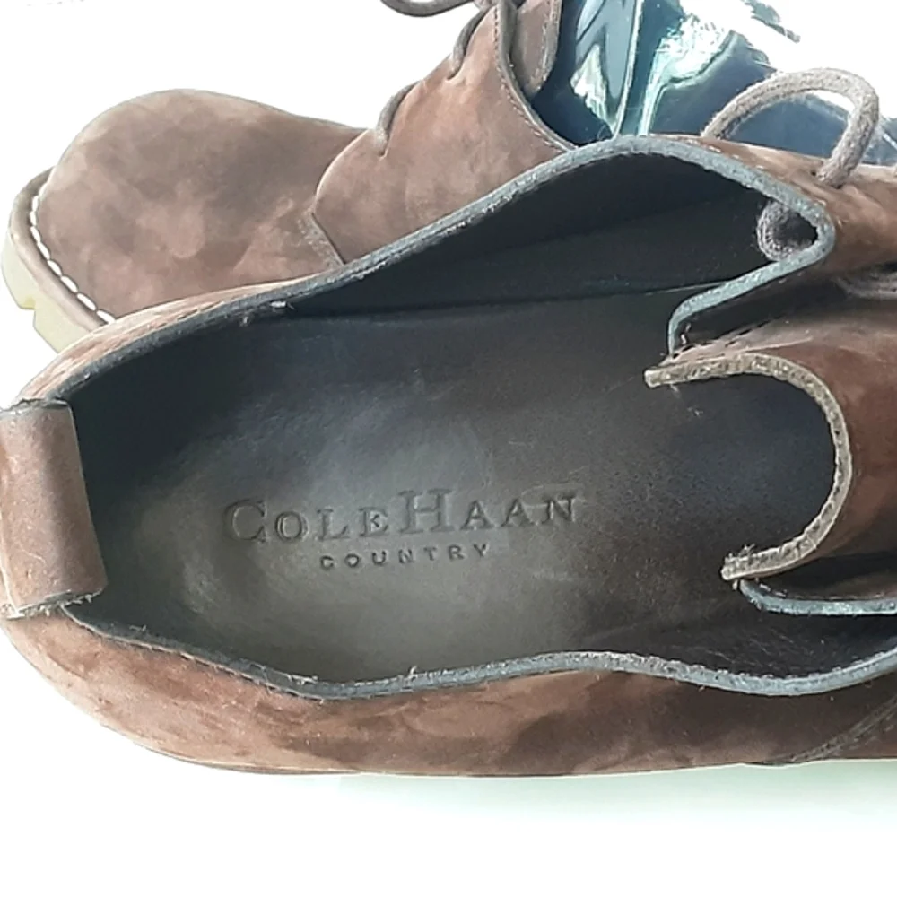 Cole Haan Country Brown Suede Nubuck Leather Lace Up Chukka Oxford Sz 8M